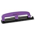 Accentra Accentra 2105 12-Sheet Capacity Compact Three-Hole Punch; Rubber Base; Purple-Black 2105